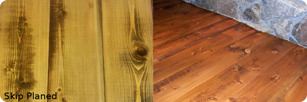 Old Wood, Tongue and Groove Skip Planed Flooring